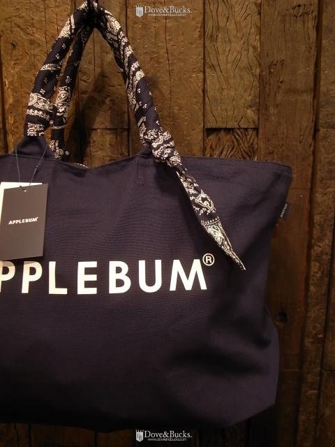 APPLEBUM / PAISLEY HANDLE ZIP TOTEBAG [NAVY] - THINKTANK ltd.[Dove&Bucks.]  WEB SHOP