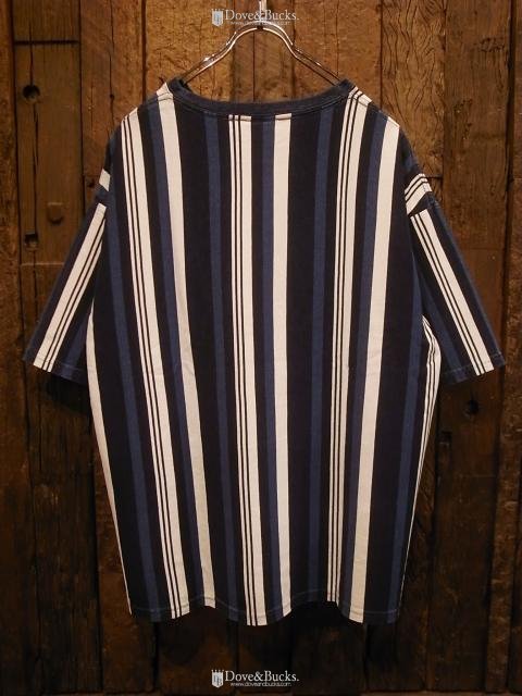 APPLEBUM / INDIGO STRIPE BIG T-SHIRT [INDIGO NAVY STRIPE