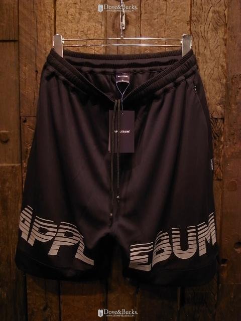 APPLEBUM / LOGO *BASKETBALL MESH SHORTS *REFLECTOR [BLACK] - THINKTANK  ltd.[Dove&Bucks.] WEB SHOP