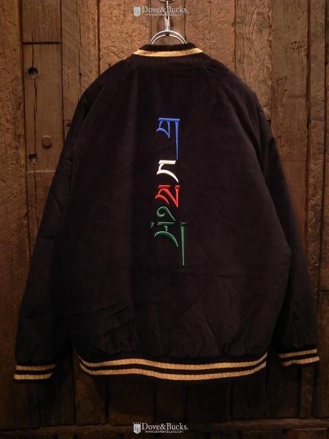 Liberaiders / VELOUR VARSITY JACKET [BLACK] - THINKTANK ltd.[Dove&Bucks.]  WEB SHOP