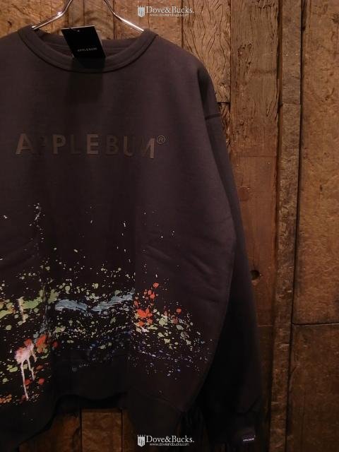 APPLEBUM / SPLASH *CREW SWEAT [BLACK] - THINKTANK ltd.[Dove&Bucks.] WEB SHOP