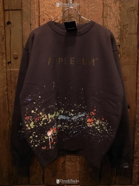 APPLEBUM / SPLASH *CREW SWEAT [BLACK] - THINKTANK ltd.[Dove&Bucks.] WEB SHOP