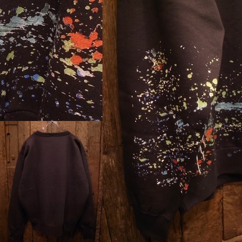 APPLEBUM / SPLASH *CREW SWEAT [BLACK] - THINKTANK ltd.[Dove&Bucks