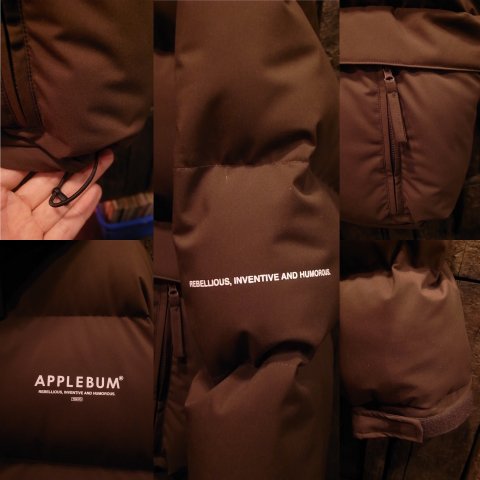 APPLEBUM / FAT BOMBER HOOD JACKET [BROWN] - THINKTANK ltd