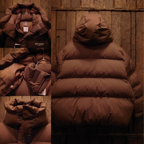 APPLEBUM / FAT BOMBER HOOD JACKET [BROWN] - THINKTANK ltd