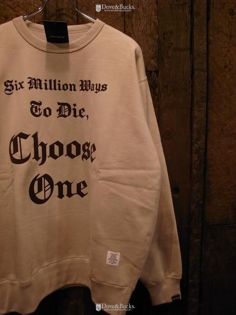 APPLEBUM / Choose One *CREW SWEAT [SAND × DARK BROWN] - THINKTANK