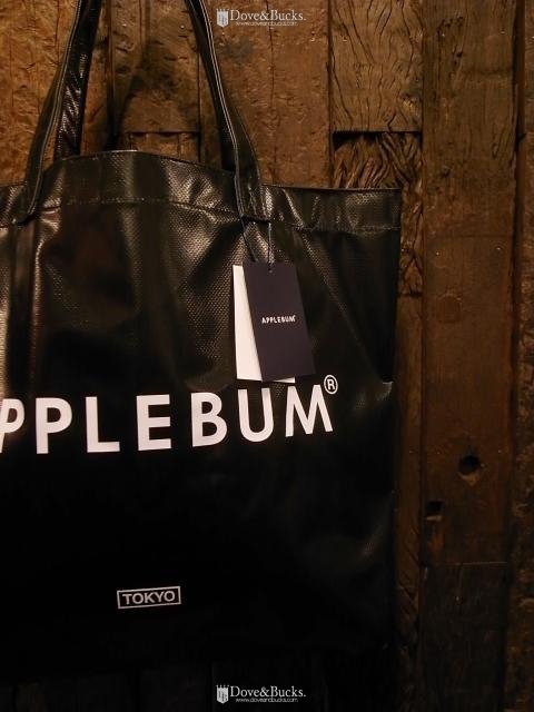 APPLEBUM / LOGO PVC TOTE BAG [BLACK] - THINKTANK ltd.[Dove&Bucks