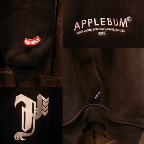 APPLEBUM × CRSB Raidback Fabric / OVERSIZE SWEAT PARKA [BLACK] - THINKTANK  ltd.[Dove&Bucks.] WEB SHOP