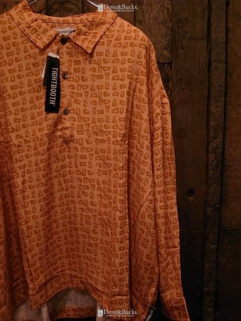 TIGHTBOOTH / MAD COW FOOTPRINT PULLOVER SHIRT [TERRACOTTA] - THINKTANK  ltd.[Dove&Bucks.] WEB SHOP