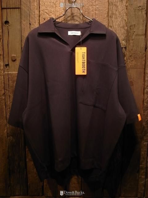 TIGHTBOOTH / JERSEY OPEN POLO [BLACK] - THINKTANK ltd.[Dove&Bucks.] WEB SHOP