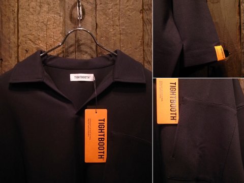 TIGHTBOOTH / JERSEY OPEN POLO [BLACK] - THINKTANK ltd.[Dove&Bucks