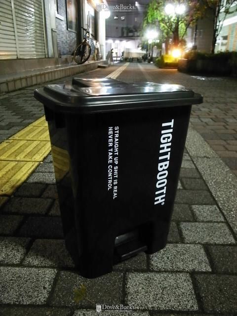 tightbooth LOGO TRASH CAN Mサイズ ゴミ箱 TIGHTBOOTH / LOGO TRASH CAN - M [BLACK] - THINKTANK ltd