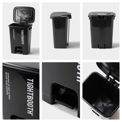 tightbooth LOGO TRASH CAN Mサイズ ゴミ箱 TIGHTBOOTH / LOGO TRASH CAN - M [BLACK] - THINKTANK ltd