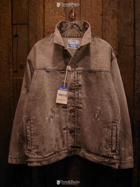 Liberaiders / BLEACHED DENIM JACKET [GRAY] - THINKTANK ltd