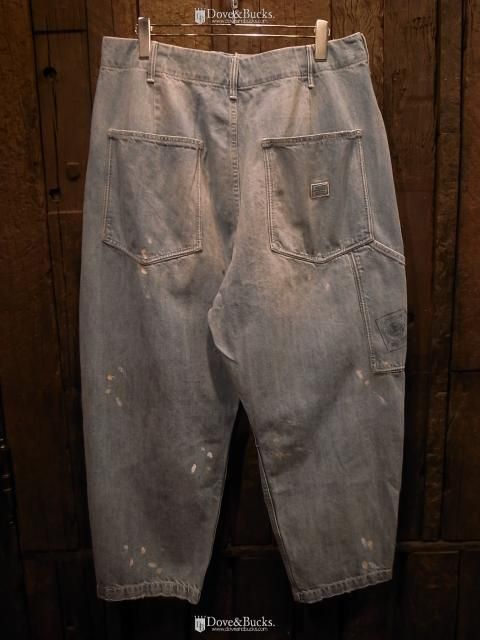 Liberaiders / STAMPED DENIM SARROUEL PANTS [LIGHT BLUE