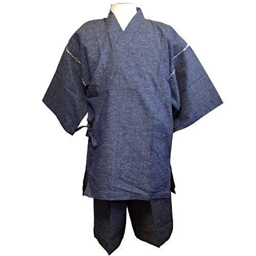 紬甚平 甚平 メンズ 久留米 紬織 男性 大きいサイズ 全3色 送料無料
