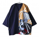 <img class='new_mark_img1' src='https://img.shop-pro.jp/img/new/icons5.gif' style='border:none;display:inline;margin:0px;padding:0px;width:auto;' />一点もの 素材にこだわった注染手拭いシャツ 羽織 め組の喧嘩 Japanese tenugui shirt