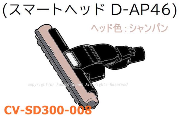 日立掃除機ヘッド(吸い込み口D-AP46-N.S( CV-SD300-008)| カデンの救急 