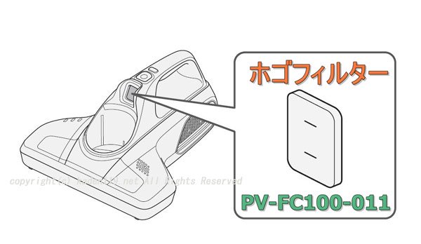 日立ふとんクリーナーのホゴフィルター(保護)PV-FC100-011 | 　カデンの救急社 　|　-日立部品販売店-