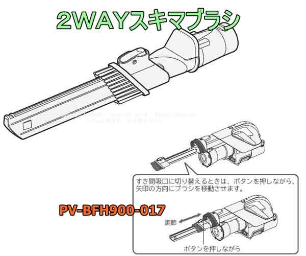 日立スティッククリーナー用２ＷＡＹスキマブラシ：PV-BFH900-017