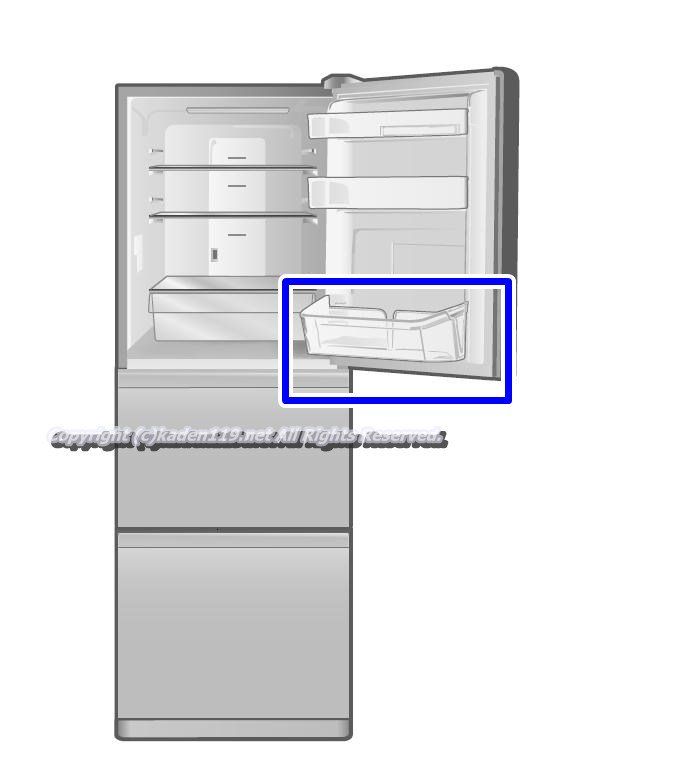 日立冷蔵庫 冷蔵室ドアポケット(ボトル)□R-K320EV-033 | カデンの救急社 | 日立部品販売店