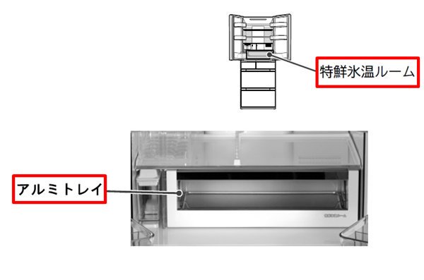 日立パーツショップ HITACHI【R-HW52K-003】 喜ばしく トレイ（ヒョウオン）アルミ 冷蔵庫 製氷皿 給水タンク