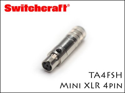 SWITCHCRAFT / TA4FSH 4ピン ミニXLRプラグ