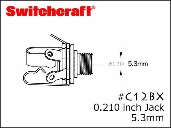 SWITCHCRAFT スイッチクラフト 0.210インチ ステレオジャック