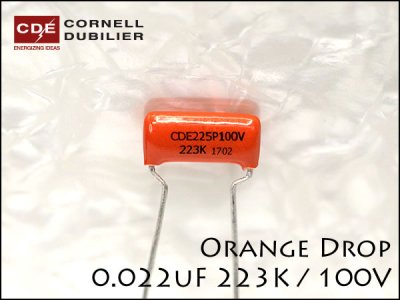 コンデンサー Orange Drop オレンジドロップ 0.022uF