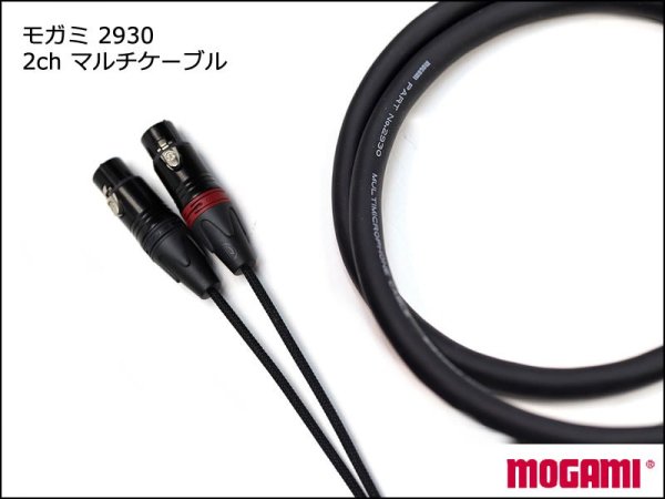 2CH マルチケーブル MOGAMI 2930 XLRケーブル ペア モガミSnake Cable 