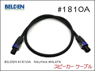 BELDEN ベルデン #1810A 4芯 スピーカーケーブル - オーダーケーブル専門店 SPREAD SOUND - ギター・楽器用パッチケーブル 、オーディオ、スピーカー、ケーブルオーダー