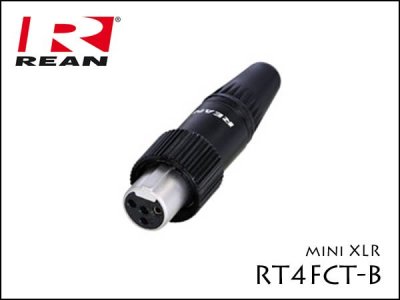 Neutrik REAN / RT4FCT-B 4pin ߥXLR ץ饰