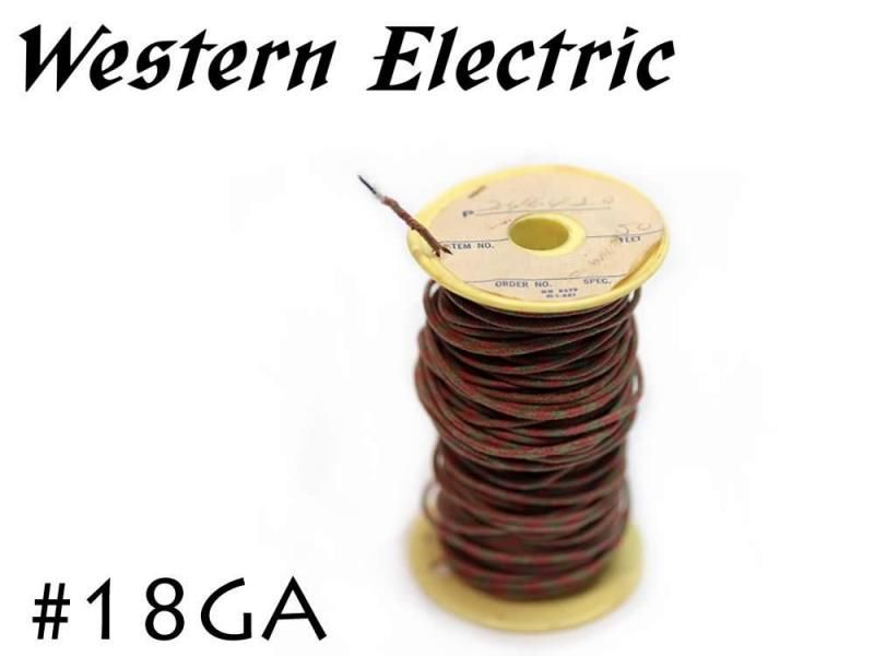 Western Electric 18GA シングル 切り売り 1m～ ウェスタンエレクトリック