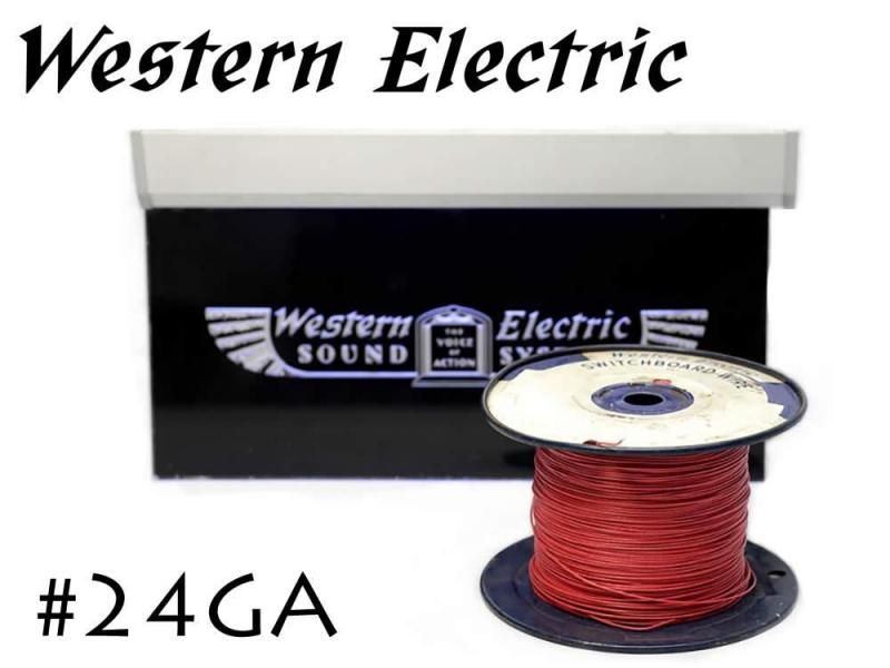 【￥７，９８０】 Western Electric 18GA単線 2m×4本 WesternElectric 18GA単線シングル ビンテージケーブル1m単位切
