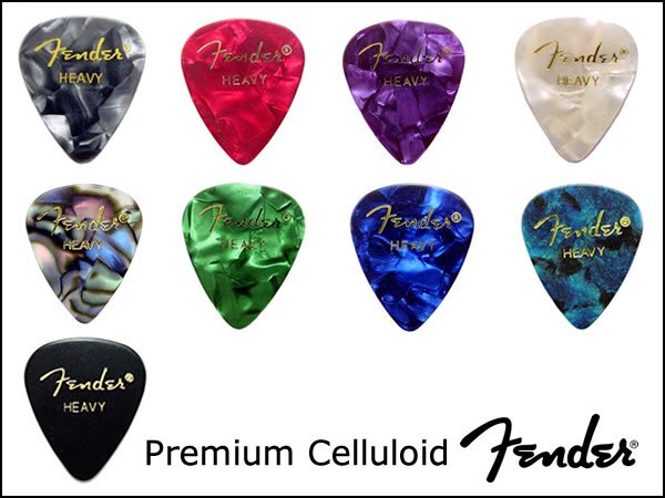 Fender USA プレミアムセルロイドピック Premium Celluloid Pick - オーダーケーブル専門店 SPREAD SOUND  スプレッドサウンド