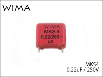 WIMA / MKS-4 Polyester Capacitors 0.22uF 250V
