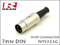 Neutrik REAN ノイトリック　NYS323G 7pin MIDI DIN プラグ ゴールド