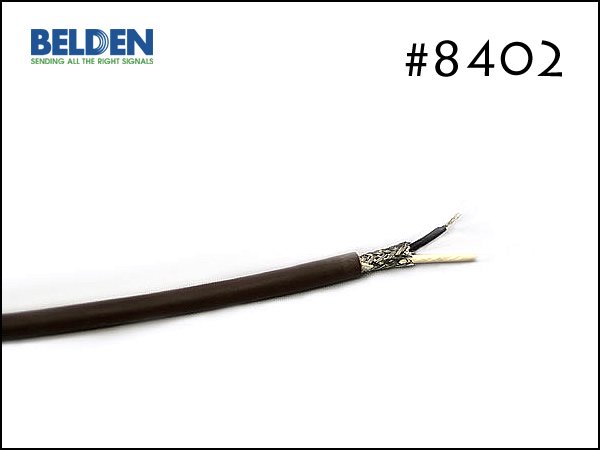 BELDEN ベルデン #8402 2芯シールド ケーブル 切り売り 1m～
