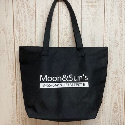 ロゴ入りオリジナルエコバッグ【Moon&Suns】-エプロン工房ブルームーン 