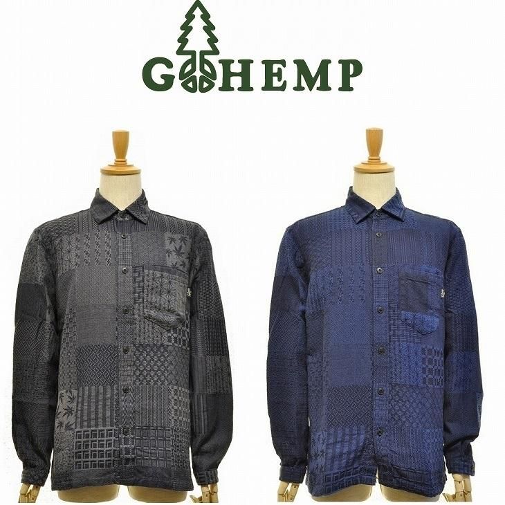 Gohemp Slit Shirts Japanese Pattern Patchwork 通販 ようこそフールザハーミットウェブストア