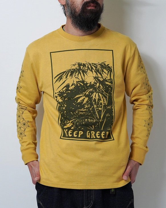 GOHEMP KEEP GREEN L/SL TEE 通販　ようこそフールザハーミットウェブストア