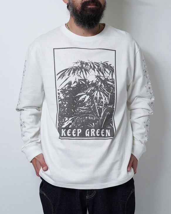 GOHEMP KEEP GREEN L/SL TEE 通販　ようこそフールザハーミットウェブストア