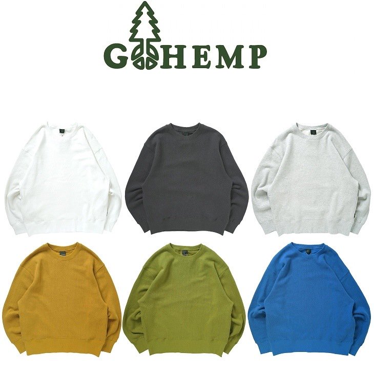 GOHEMP HEMP CREW SWEAT 通販　ようこそフールザハーミットウェブストア