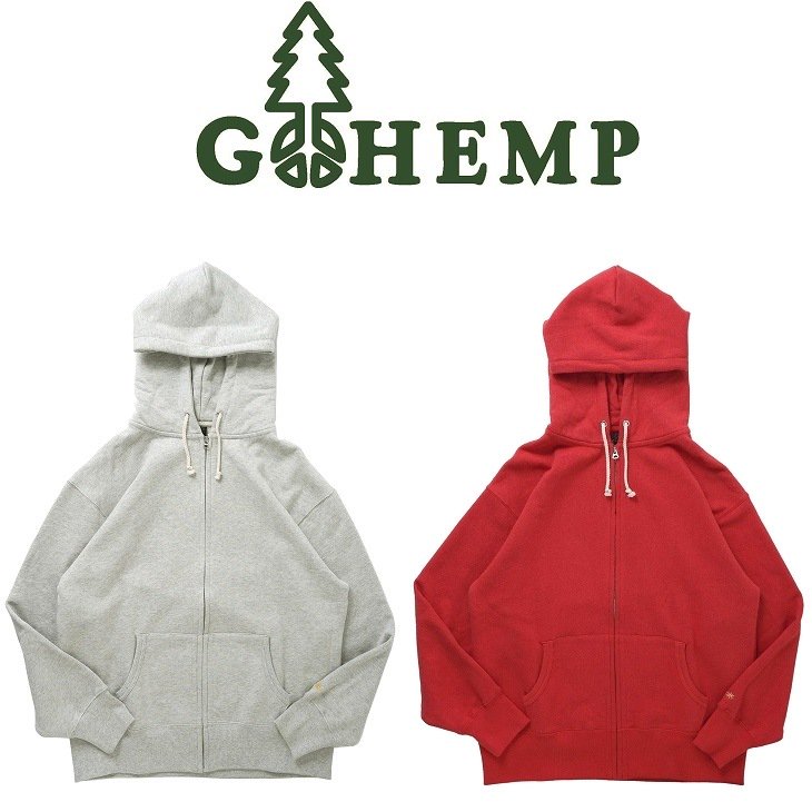 GOHEMP HEMP ZIP UP HOODY 通販　ようこそフールザハーミットウェブストア