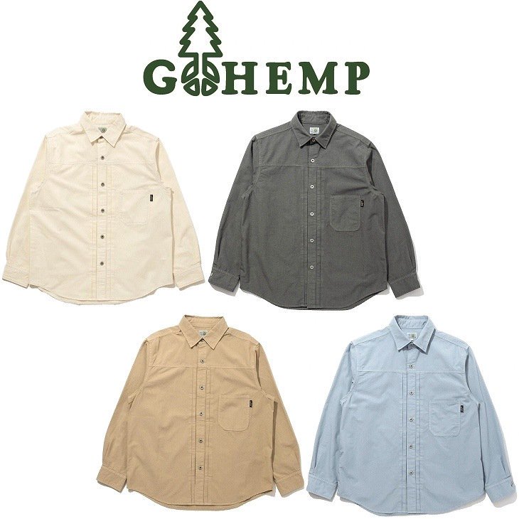 PLEATS WORK SHIRTS | GOHEMP - ゴーヘンプ・キーン・A HOPE HEMP・タイダイTシャツの通販 ｜  フールザハーミットウェブストア