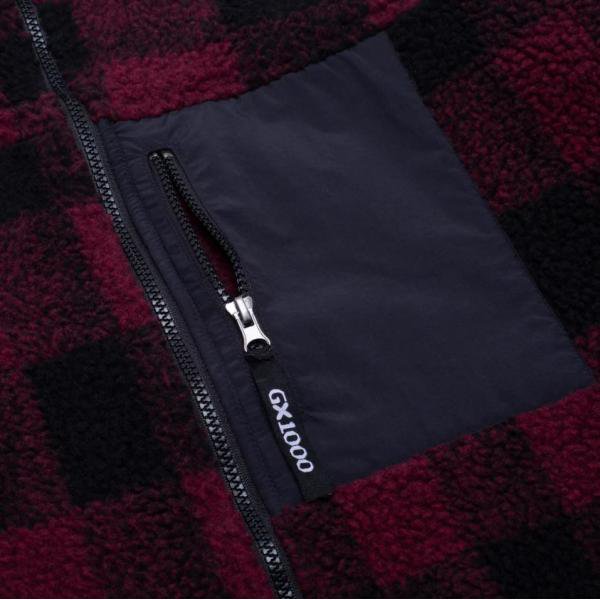 GX1000】『Polar Fleece』ジップフリースジャケット マルーン