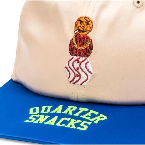 QUARTER SNACKS】『SATIN SNACKMAN CAP』6パネルキャップ