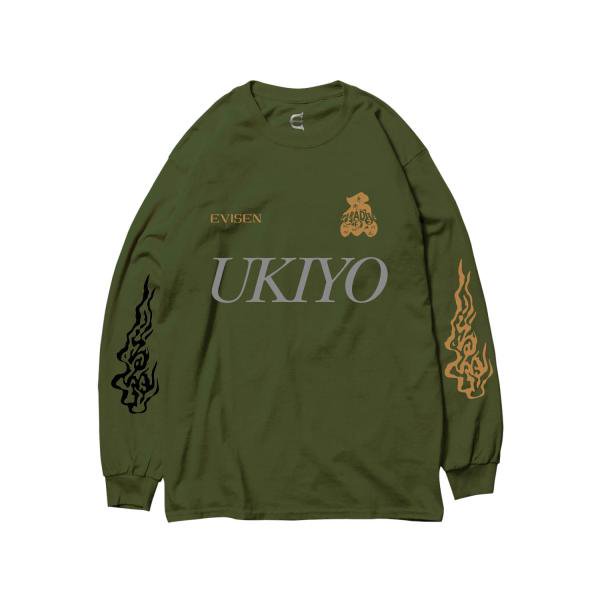 EVISEN】『UKIYO LS』長袖Tシャツ アーミーグリーン - grande