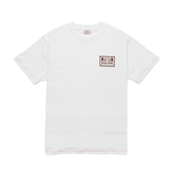 EVISEN】『EVISEN / PASS~PORT - LOGO LOCK UP TEE』Tシャツ ホワイト