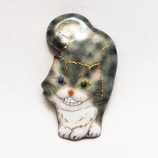 猫（ねこ）cat - 七宝焼の工房Uncle Z(アンクル・ゼット) - 土田善太郎 Enamel Art Shop